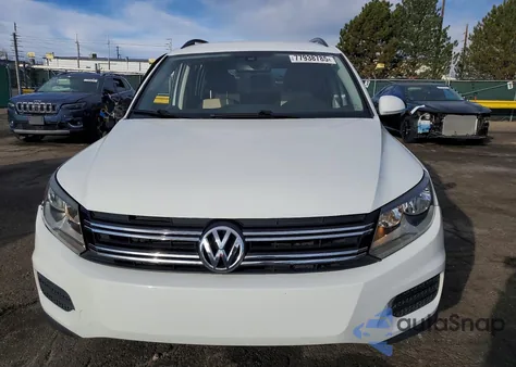 2016 Volkswagen Tiguan S из США, поврежденный, VIN WVGAV7AX1GW586219